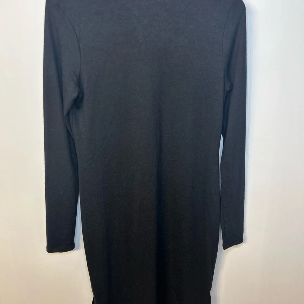 *Worn Once* Prologue Black Knit Long Sleeve Midi Dress, Size Medium - Picture 6 of 9